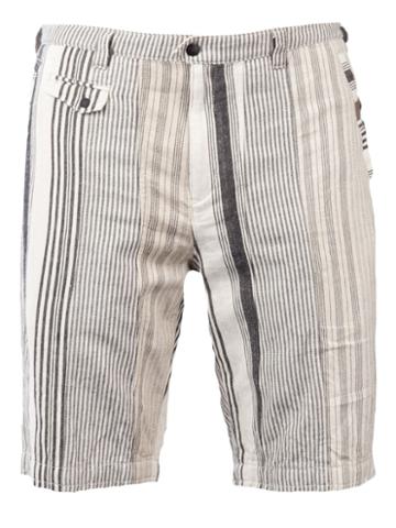 White Mountaineering Striped Bermuda Short