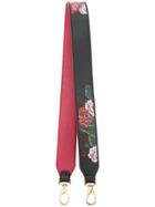 Demanumea Floral Print Bag Strap - Black