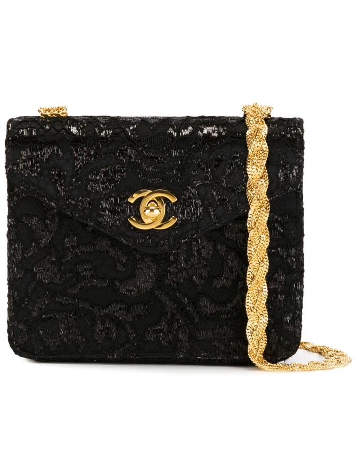 Chanel Vintage Lace Shoulder Bag