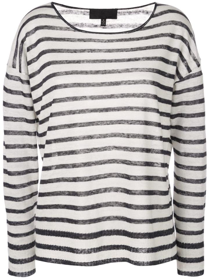 Nili Lotan Striped Pattern Jumper - White