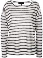 Nili Lotan Striped Pattern Jumper - White