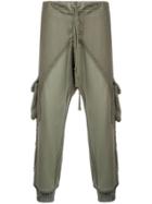 Greg Lauren Distressed Track Pants - Green