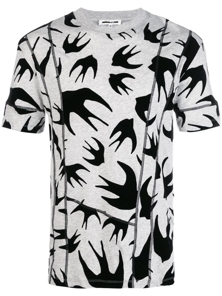 Mcq Alexander Mcqueen Sparrow Print T-shirt - Grey