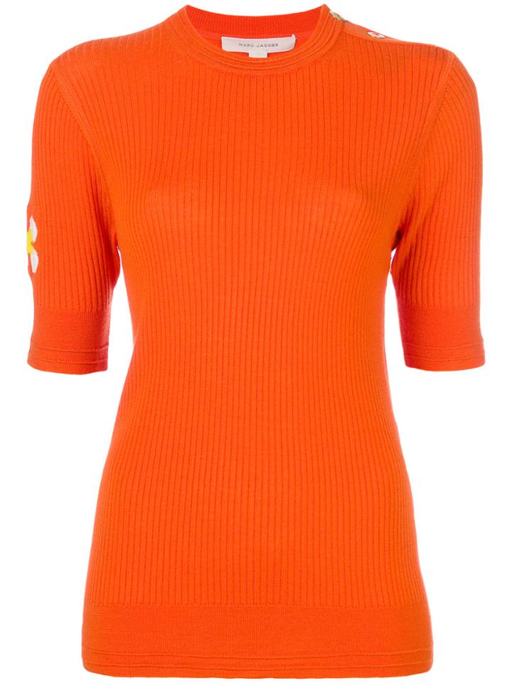 Marc Jacobs Daisy Knitted Sweater - Yellow & Orange