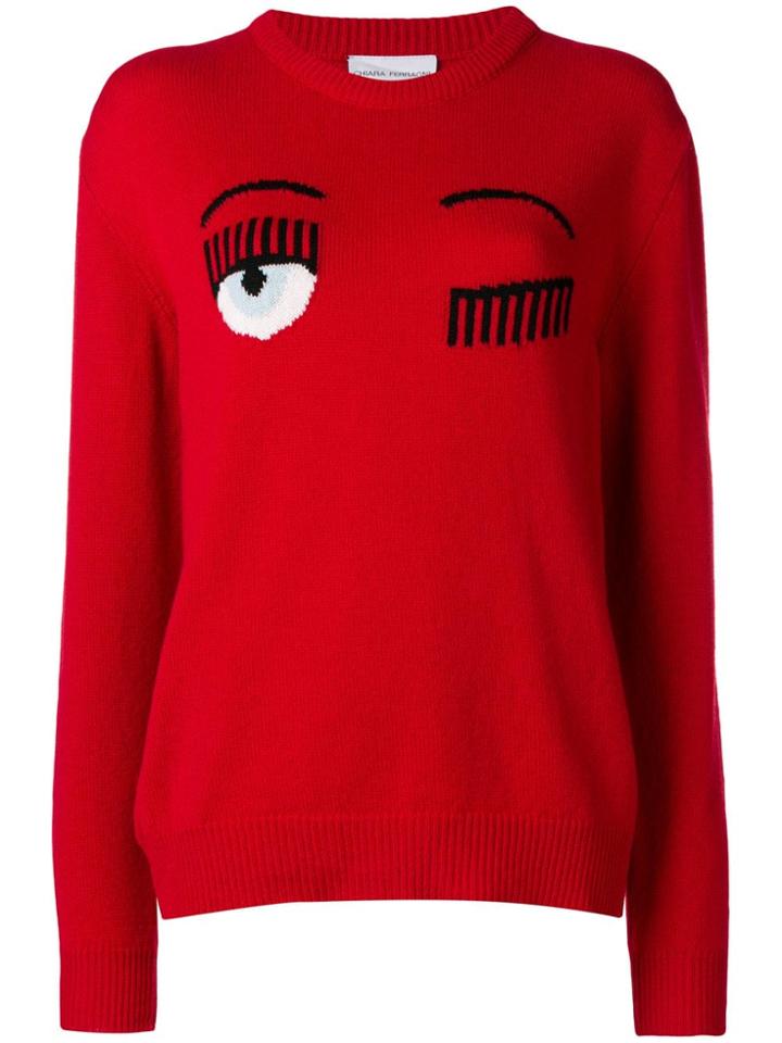 Chiara Ferragni Flirting Jumper - Red
