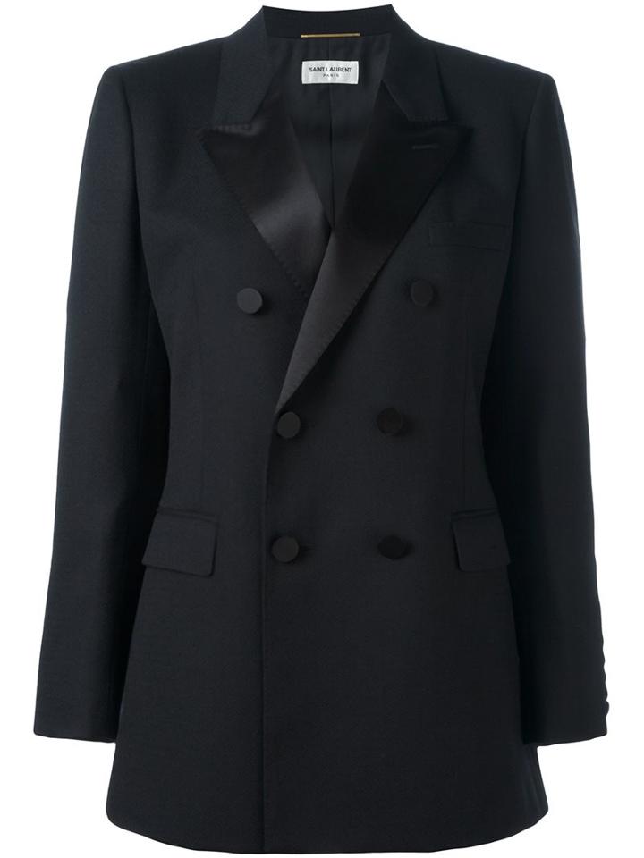 Saint Laurent Double Breasted Tuxedo Jacket