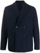 Harris Wharf London Dobule-breasted Blazer - Blue