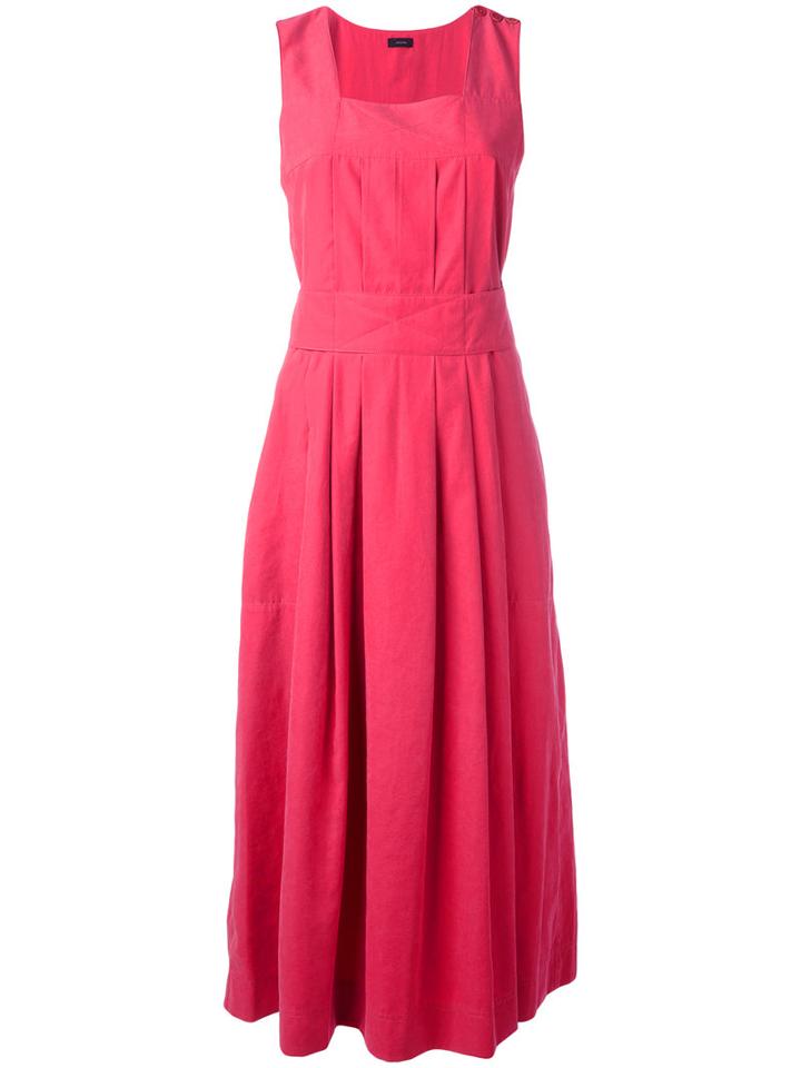 Joseph - Flared Dress - Women - Polyamide/polyester - 38, Women's, Pink/purple, Polyamide/polyester