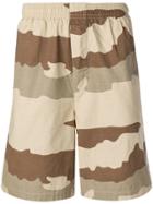 Stussy Camouflage Print Shorts - Neutrals