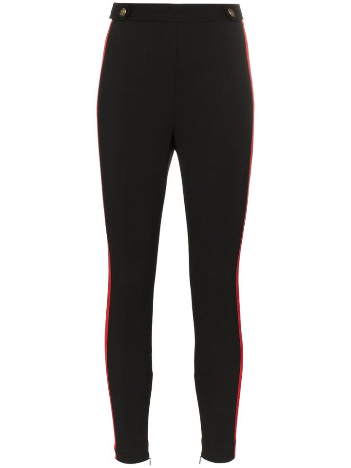 Alexander Mcqueen Skinny Cropped Wool-blend Trousers - Black