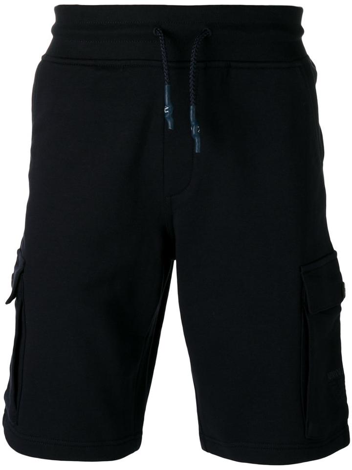 Armani Jeans Track Shorts, Men's, Size: Large, Blue, Cotton