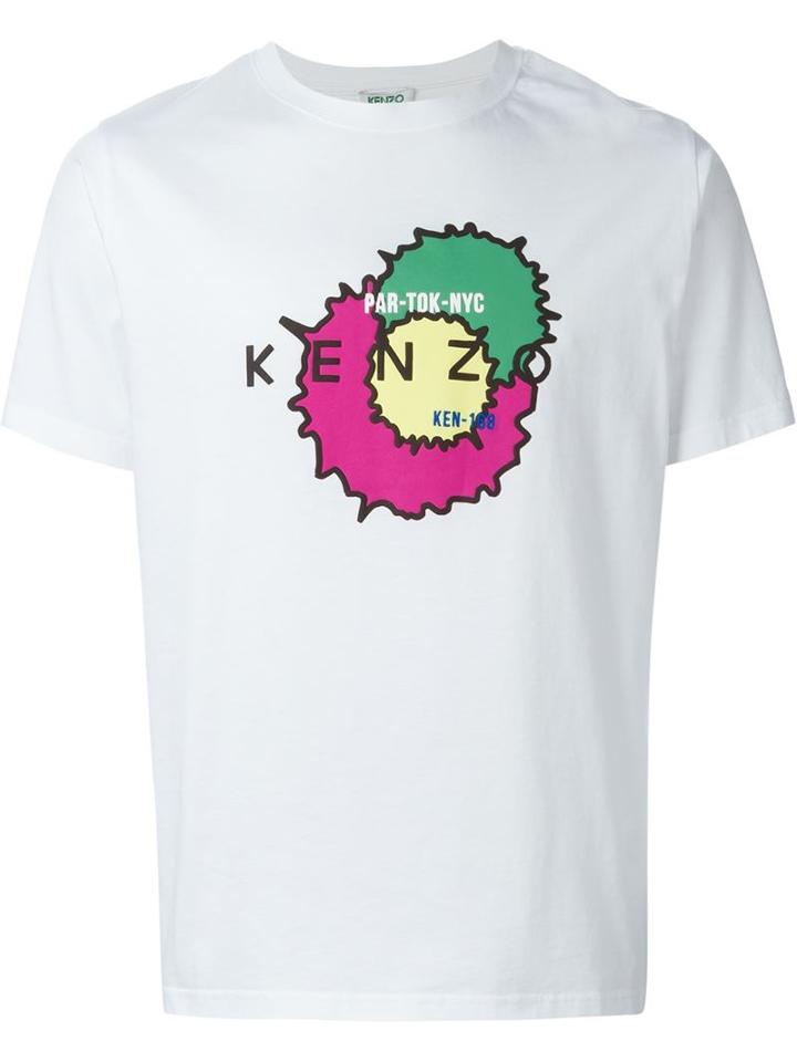 Kenzo 'splash' T-shirt, Men's, Size: Large, White, Cotton