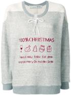 Tu Es Mon Trésor 100% Christmass Embellished Jumper - Grey