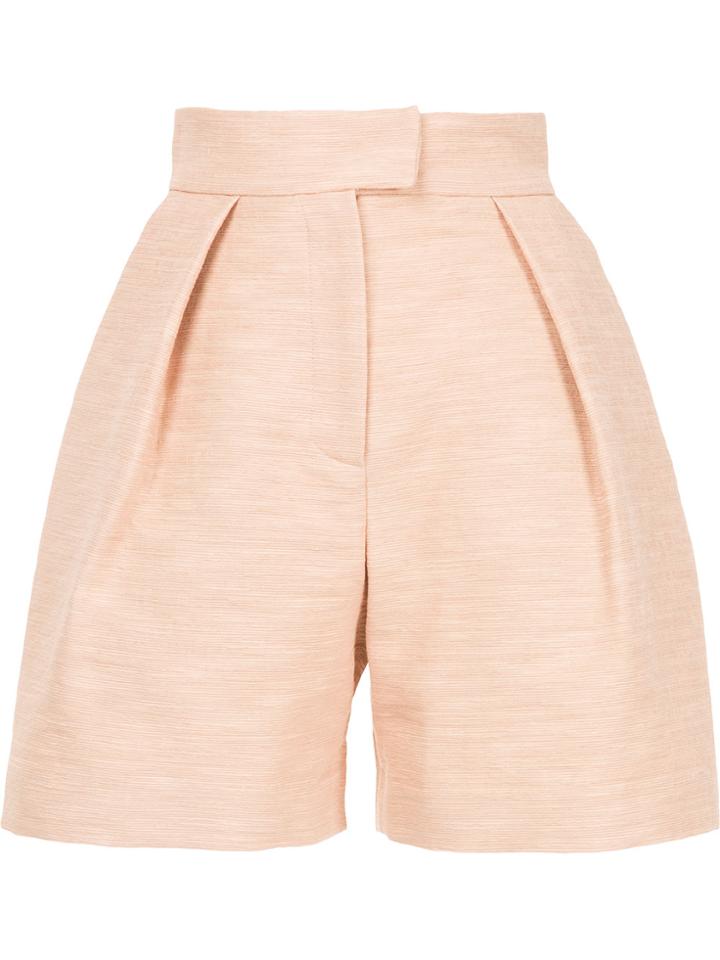 Martin Grant High-waisted Tailored Shorts - Pink & Purple