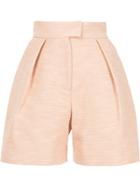Martin Grant High-waisted Tailored Shorts - Pink & Purple
