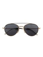 Thom Browne Aviator Sunglasses, Men's, Size: 53, Black, Acetate/titanium/glass
