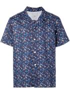 Eleventy Floral Print Shirt - Blue