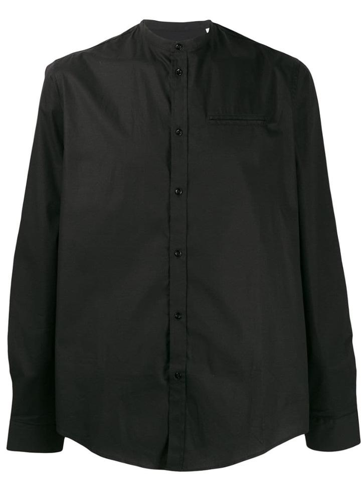 Dondup Mandarin Collar Shirt - Black