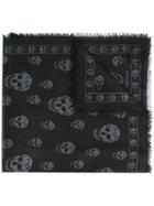 Alexander Mcqueen - Skull Scarf - Men - Modal/silk - One Size, Black, Modal/silk