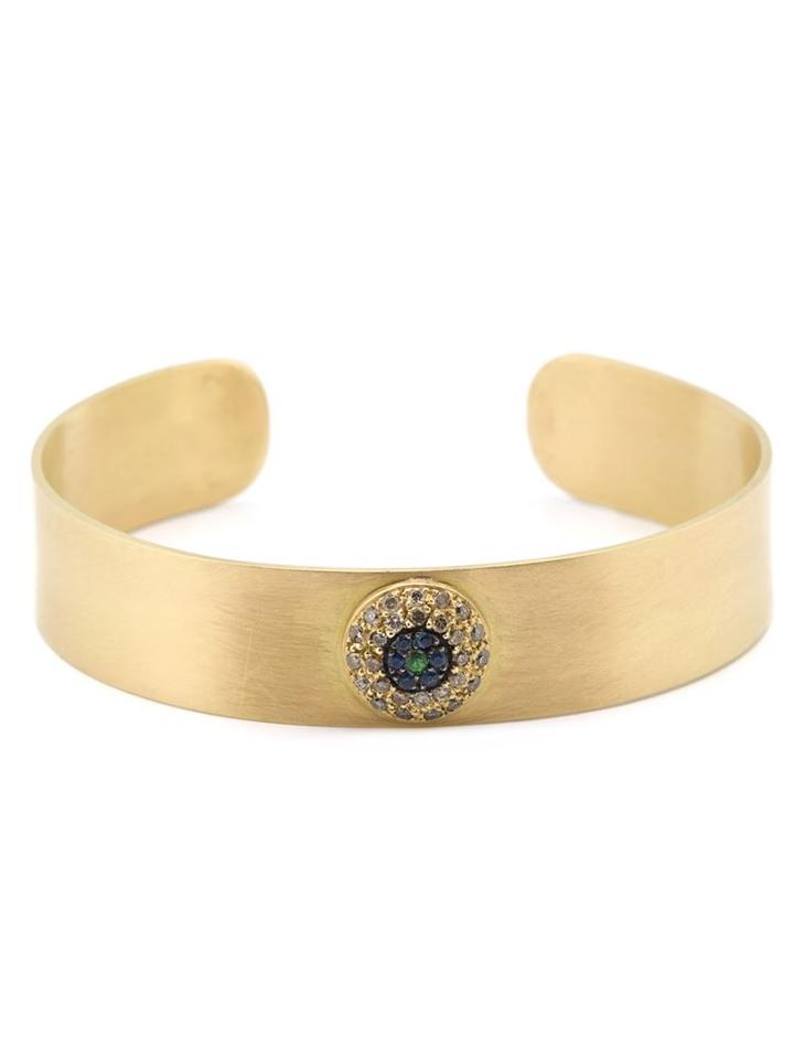 Ileana Makri 'round Evil Eye' Cuff, Women's, Yellow/orange