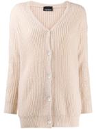 Ermanno Ermanno Lace Applique Cardigan - Neutrals