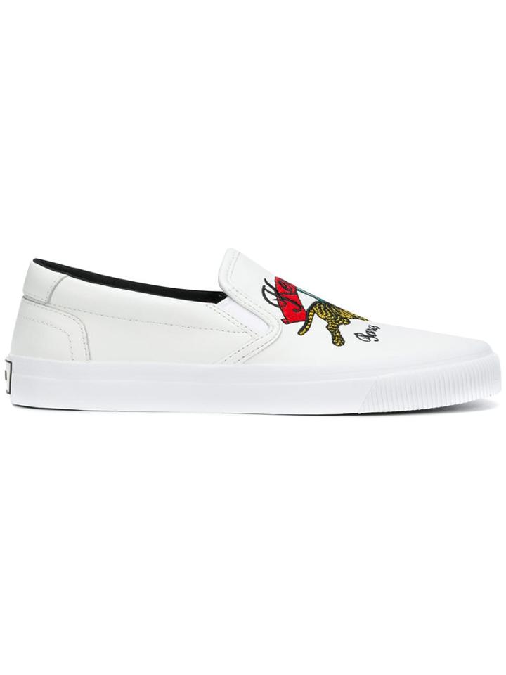 Kenzo Slip-on Sneakers - White
