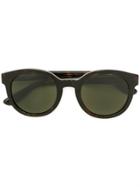 Saint Laurent Eyewear Round Tortoiseshell Sunglasses - Brown