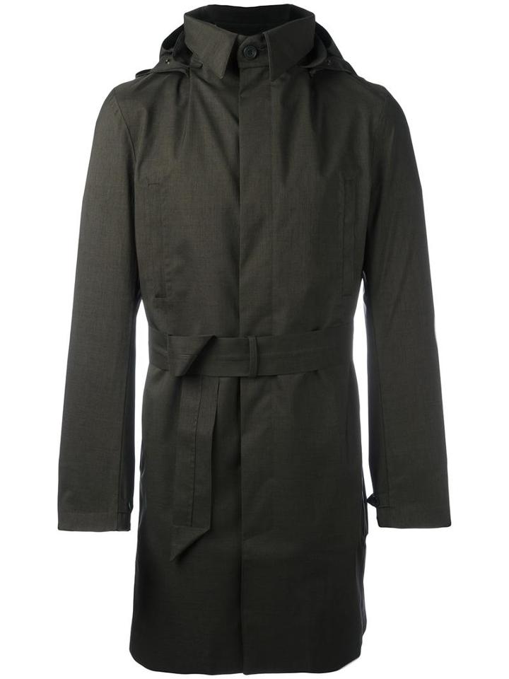 Norwegian Rain Hooded Raincoat, Men's, Size: Large, Green, Recycled Polyester/polyester/viscose/cashmere