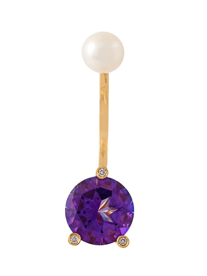 Delfina Delettrez 'magic Triangle Piercing' Diamond Earring