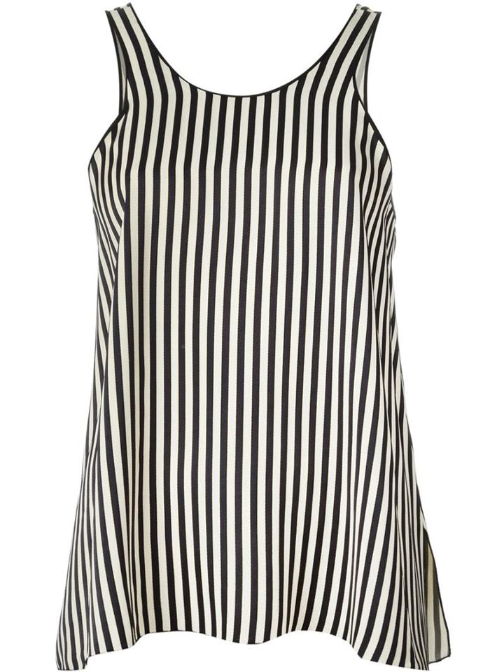 Forte Forte Striped Top, Women's, Size: 2, Black, Viscose
