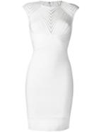 Hervé Léger 'deanna' Dress, Women's, Size: Xs, White, Rayon/nylon/spandex/elastane/polyester