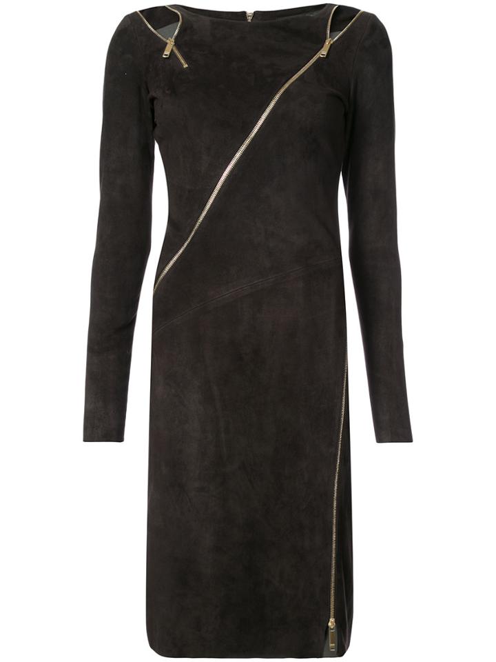 Jitrois Zipped Dress - Brown