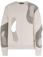 Portvel Cut-out Detail Sweatshirt - Grey