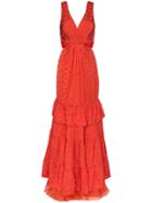 Johanna Ortiz In Search Of Time Tiered Cut-out Maxi Dress