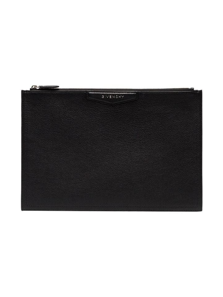 Givenchy Black Antigona Large Leather Clutch