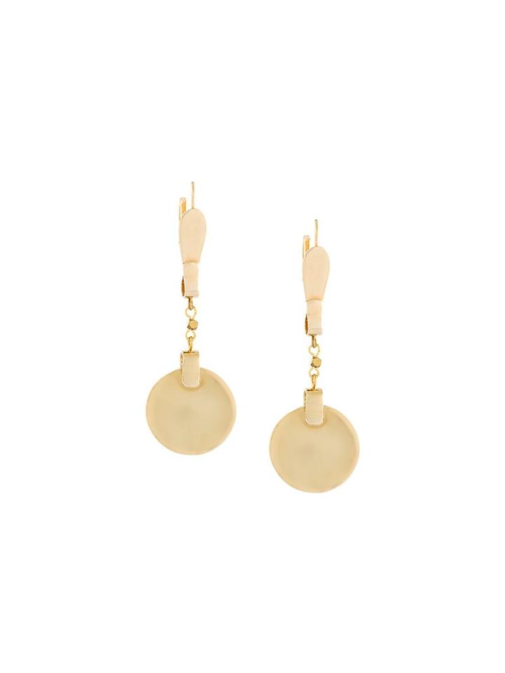 Isabel Marant Hanging Circle Pendant Earrings, Women's, Metallic