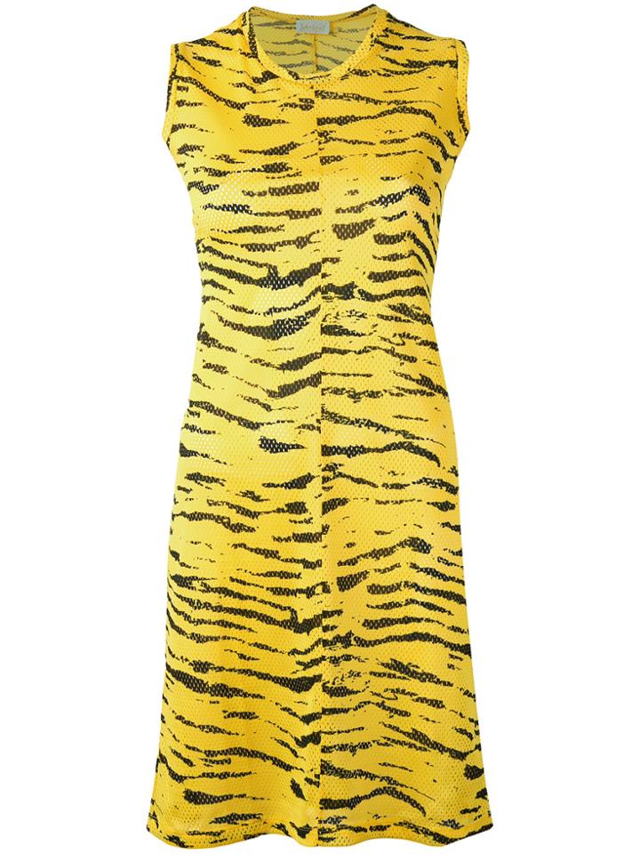 Aries Tiger Print Dress - Yellow & Orange