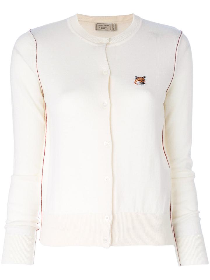 Maison Kitsuné Slim-fit Cardigan - White