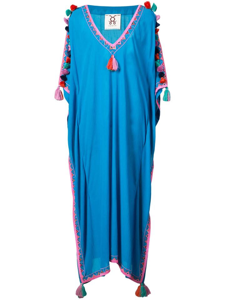 Figue Tassel Details Kaftan - Blue