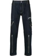 Alexander Mcqueen Zipped Pocket Jeans - Blue