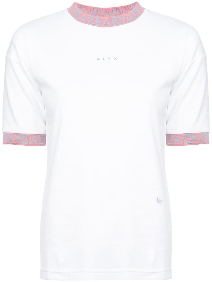 Alyx Embroidered Hem T-shirt - White