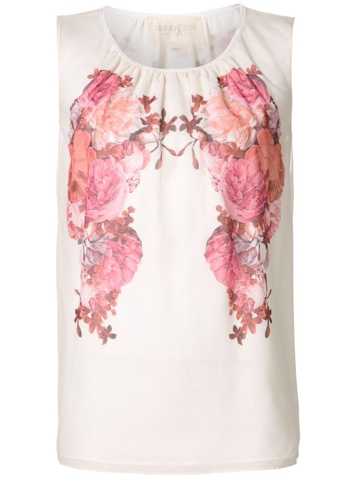 Giambattista Valli Sleeveless Floral Blouse