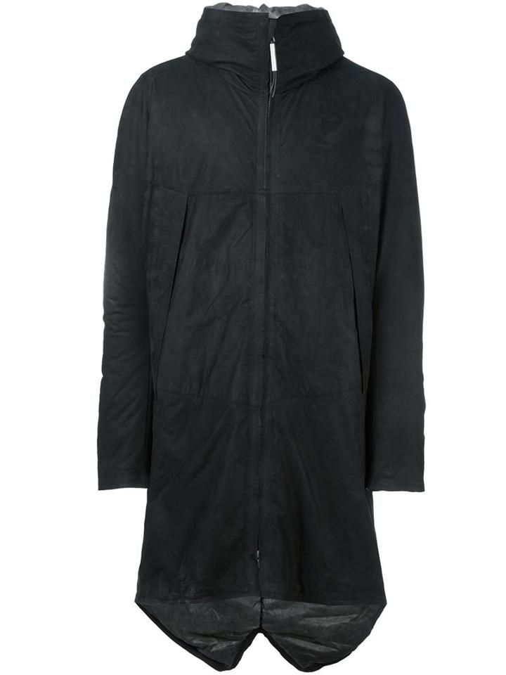 Isaac Sellam Experience Calf Leather Zip Coat