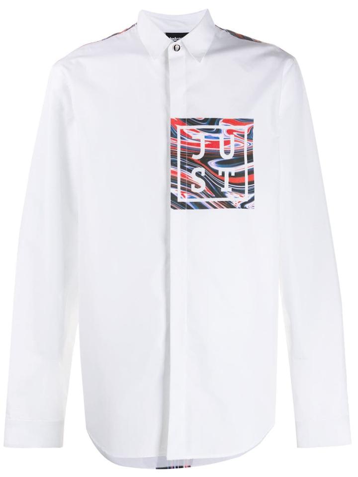 Just Cavalli Logo Print Shirt - White