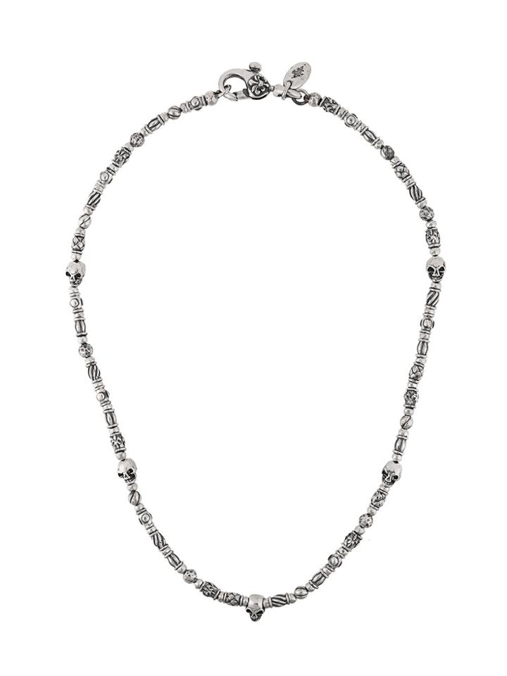 Elf Craft Skull Necklace - Metallic