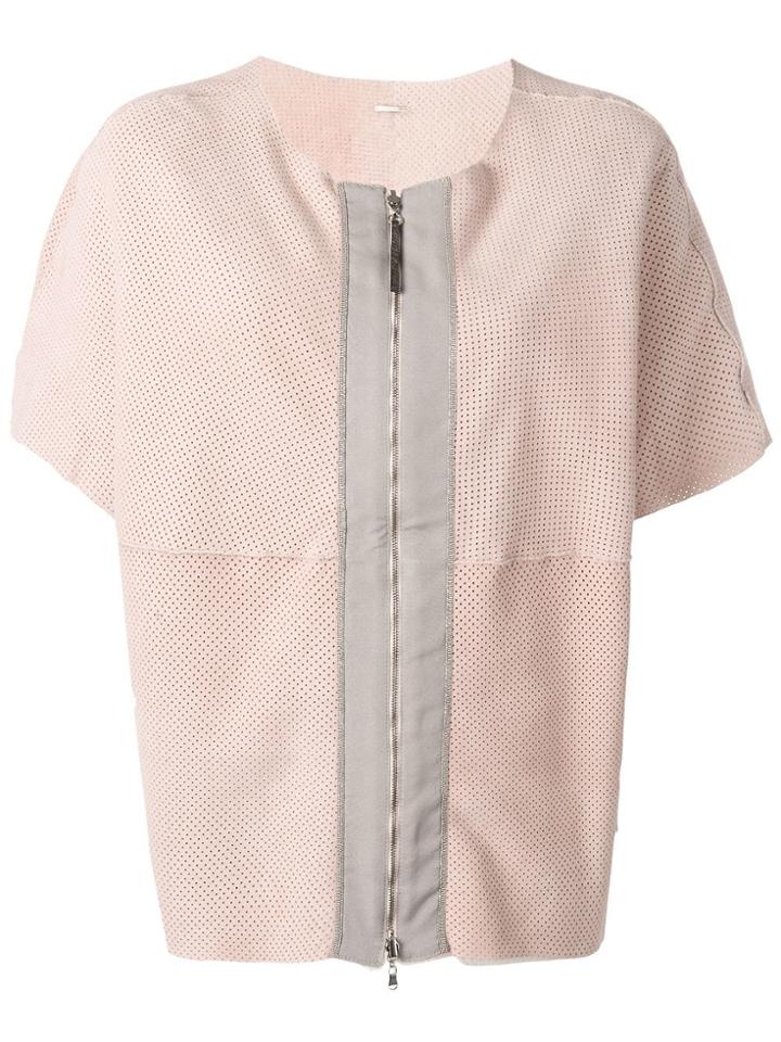 Fabiana Filippi Reversible Fur-trimmed Jacket - Pink