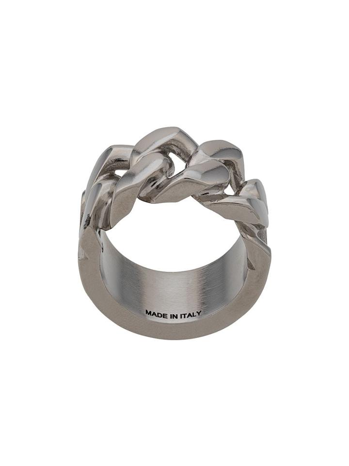 Alexander Mcqueen Identity Ring - Silver