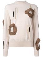 Toga Round Neck Jumper, Women's, Size: 40, Nude/neutrals, Wool