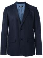 A.p.c. Two-button Blazer, Men's, Size: Large, Blue, Wool/viscose