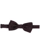 Dolce & Gabbana Floral Jacquard Bow Tie - Black